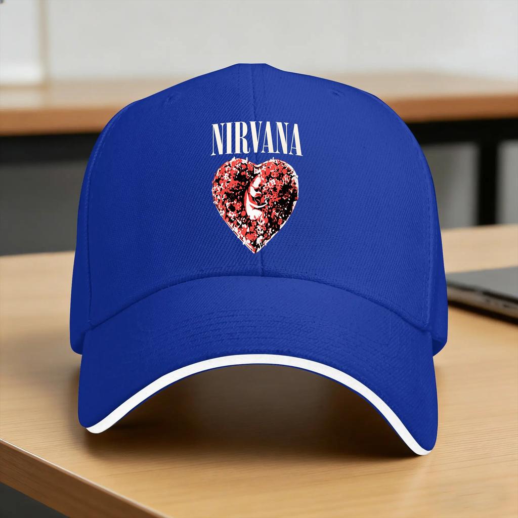Nirvana Heart Shaped Box Baseball Cap  Unisex Custom DIY Trucker Hat Spring Yk Retro Tennis Skate Snapback Cap