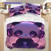 Panda Pattern Bedding Quilt Set Quilt Cover Pillowcase Home Decoration Birthday Gift (1 * duvet cover + 2 * pillowcase, without core)