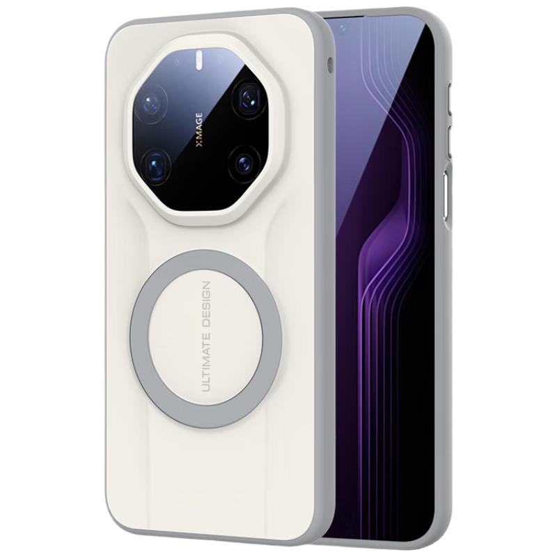 XYI Magnetic Charging Case for Huawei Mate80RS Extraordinary Master Full-Coverage Shockproof Anti-Fingerprint Business Phone Case White