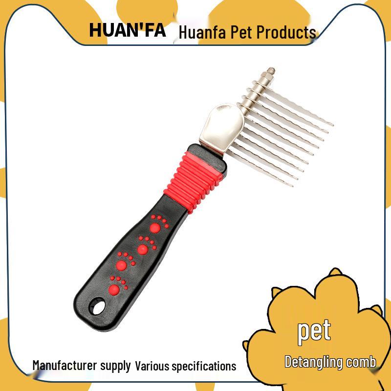 Knot Remover De-shedding Comb for Small/Medium Cats and Dogs - Pet Grooming & Styling Tool