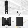 Soporte para Cargador de Vehículo Eléctrico Kit de Montaje en Pared Funda para Cargador de VE Base para Conector SAE J1772 Gancho en J Soporte para Cable de Cargador de VE