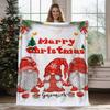 Christmas Geometric Theme Digital-printed Polyester Velvet Flannel Soft Sofa Cover Blanket Fleece Sofa Cover Blankets for Beds