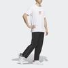 Adidas Originals Trefoil Logo Embroidered Striped Wide Leg Track Pants Men Bottoms Black IK3703