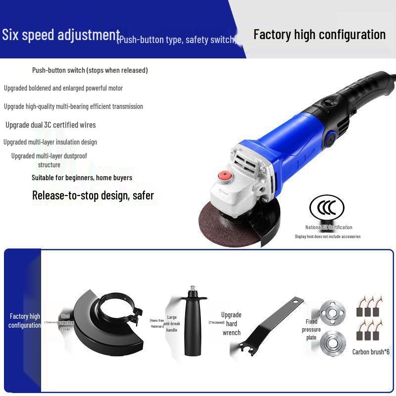 Compact Multifunctional Angle Grinder & Polisher
