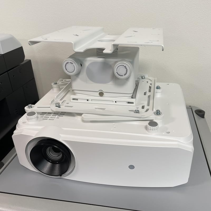 Home Theater Factory Projector Ceiling Adjustable Height from 150mm To an Avac Original Product from Home Theater Factory HF-PM45 (White) Tilt-Mounted