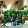 Custom Name Personalized Plants vs. Zombies Print Blanket, Home Decor, Bedroom, Sofa, Camping, Couch, Gifts for Birthday Christmas