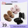 Winter 2025 Fashion Toddler Mid-Top Fur Snow Boots for Boys and Girls - Anti-Slip, Warm, Soft-Soled Cotton Shoes