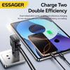 Essager 35W GaN International Travel Adapter Dual Port Charger for Xiaomi Samsung iPhone16 15 Pro Max For US/CN EU UK AUS Travel