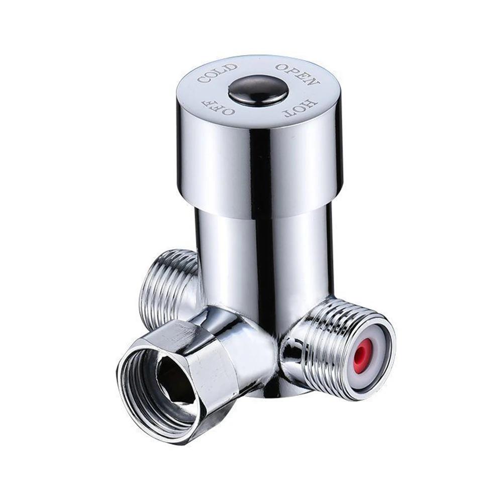 Automatisches Wasserhahnventil Einstellbares Temperaturventil für Badezimmervaschtische Mischt Wasser effizient Verlängerte Lebensdauer