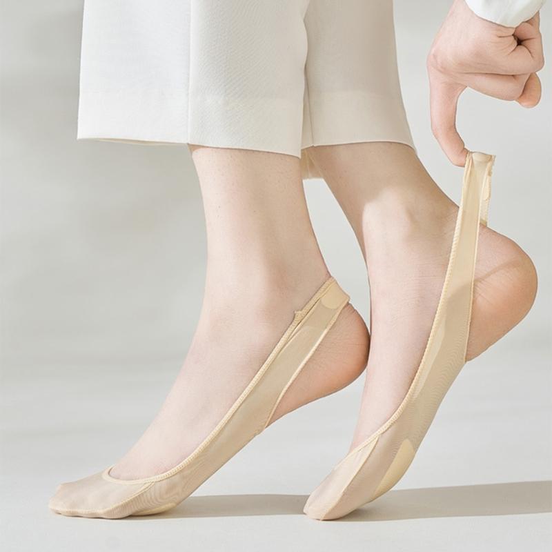 Antislip Strap Half Toe Invisible Low Cut Liner Socks Ball of Foot Cushioned No Show Padded Half Socks For Women Heel