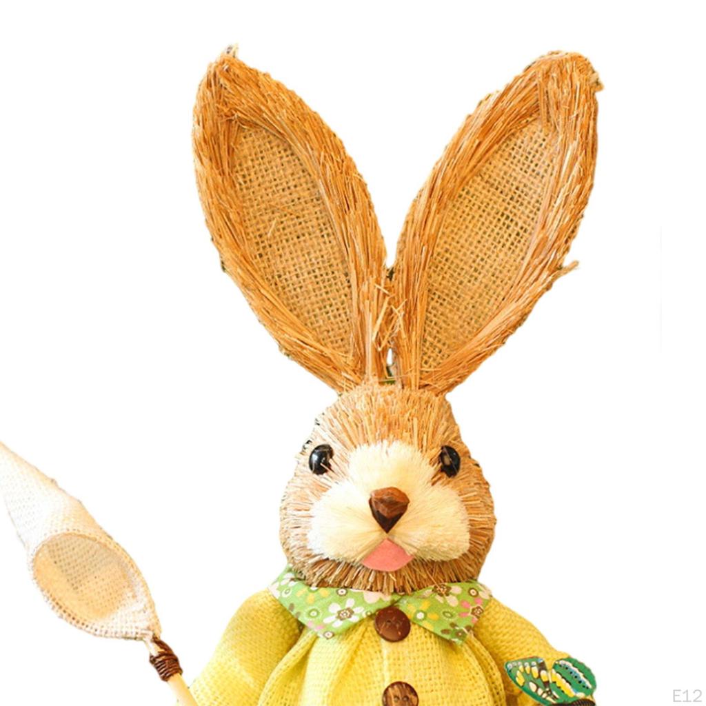 Bunny Figurine, DIY Material Package, Rabbit Statue, Parent Child Cute Easter Gift, Handmade Cartoon