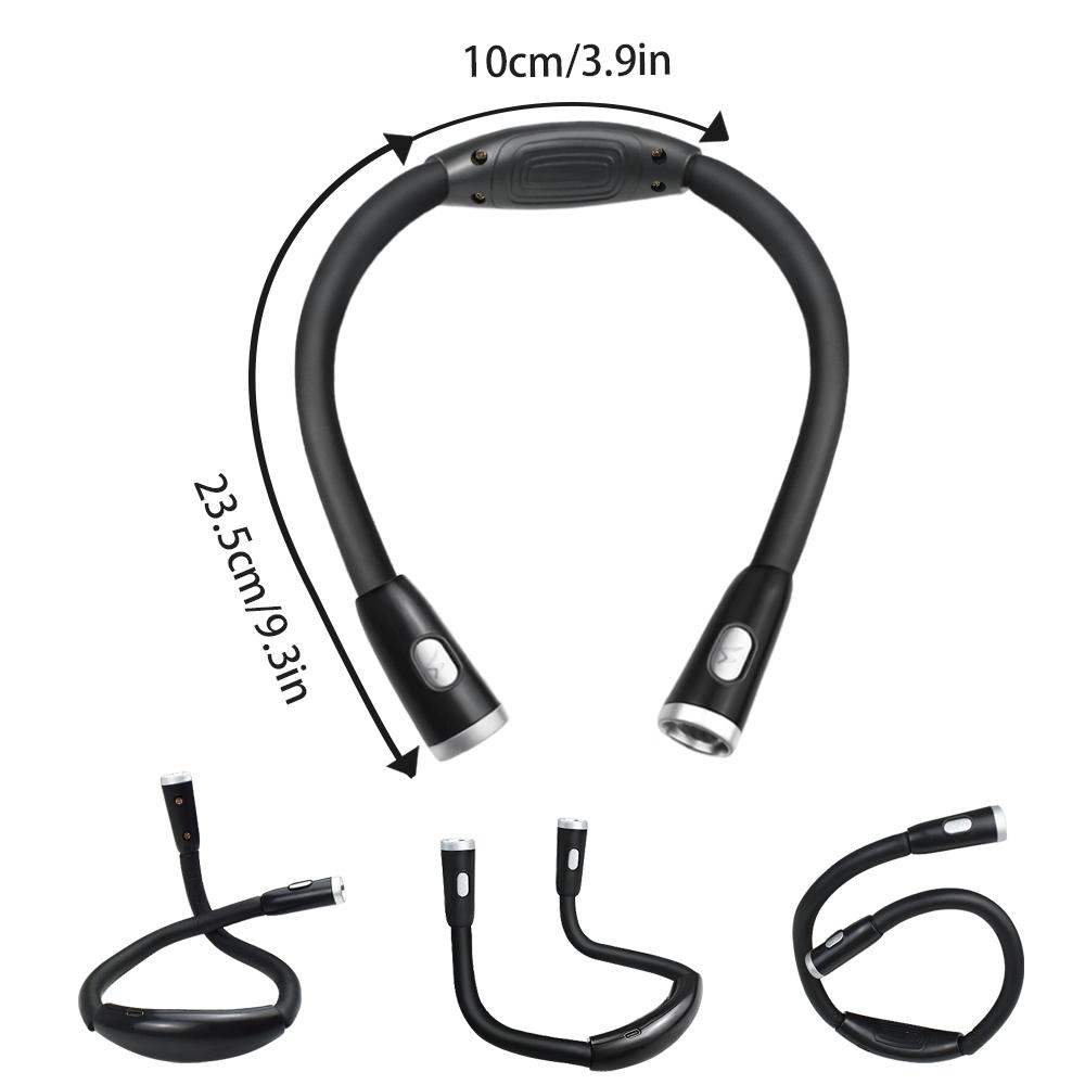 USB Rechargeable LED Neck Hanging Reading Light  Eye Protection Book Light for Night Reading Running Knitting Maintenance