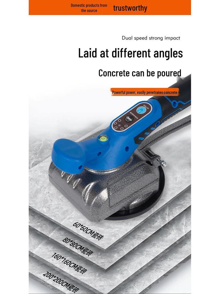 Multifunctional Automatic Lithium Battery Floor Tile Laying Machine: Ceramic Tile Installation Tool