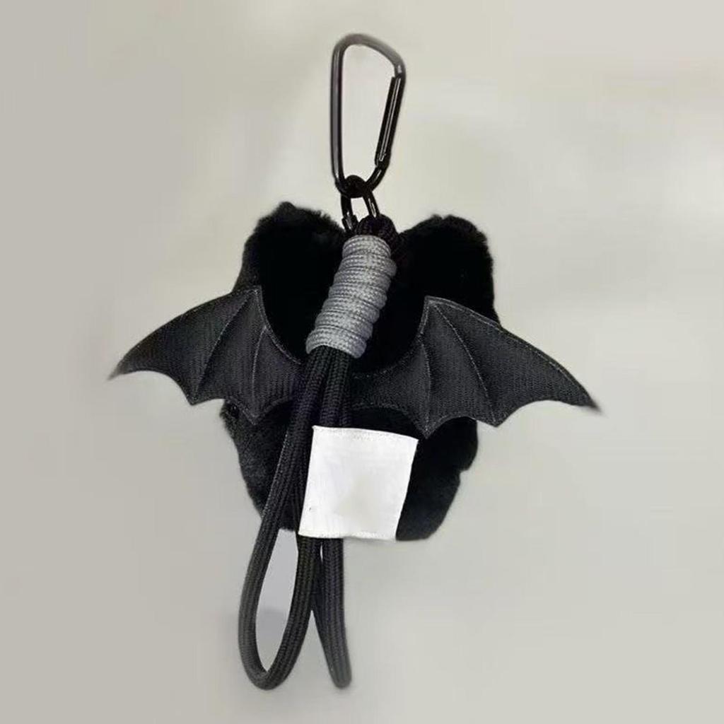 1pcs Cute Black Cat Plush Toy Keychain Cartoon Kitten Soft Plush Doll Pendant Car Key Backpack Bag Decor Doll Pendant Keychain