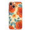 Phone Case For iPhone 17 Air Cases iPhone 16 15 12 13 14 Pro Max SE 7 8 Plus iPhone11 Clear Soft Cover Oil Painting Flower