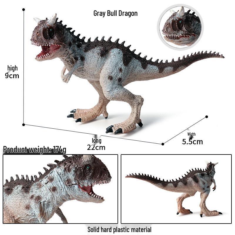 Yellow Allosaurus & T-Rex Handcrafted Dinosaur Toys for Children