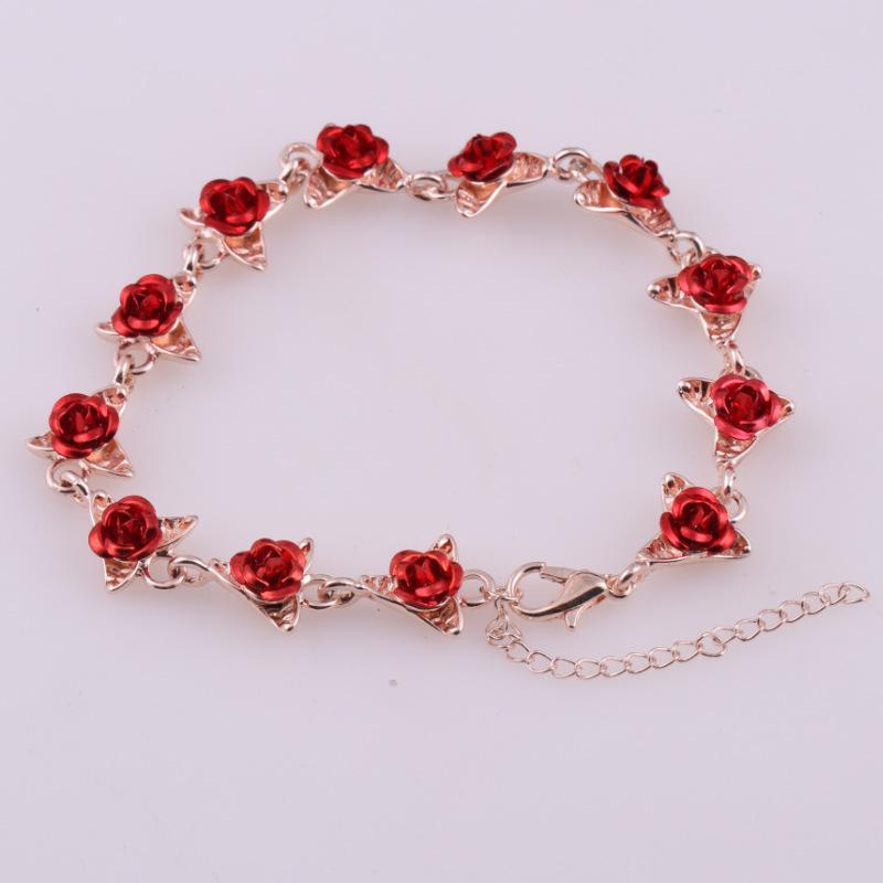 Rose Gold-Plated Women's Bracelet - European & American Simple Korean Design