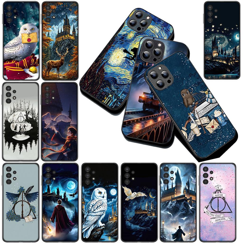 Soft Cover for OPPO A80 A18 A16 A40 A17 A15 A38 A78 A79 A54 A57 A12 A60 4G 5G Casing Phone Case Owl Art Harries Wand Potters