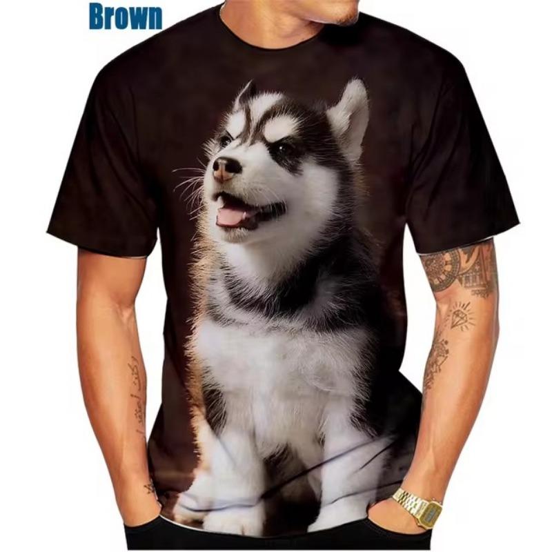 3D tisk tričko s krátkým rukávem pro muže, sportovní oblečení, letní kulatý výstřih, trička s dlouhým rukávem, pánská jednoduchá trička ve velkých velikostech