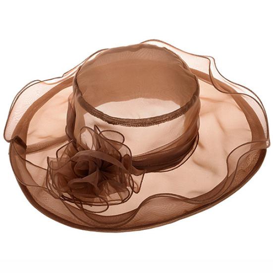 Women's Fashion Large Wide Brim Sun Screen Hat Summer Flat Flower Beach Cap