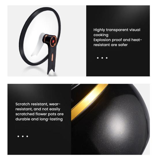 Nepřilnavý keramický hrnec na polévku s poklicí 8L Mikrotlakový hrnec Hrnec na vaření bez těžkých kovů