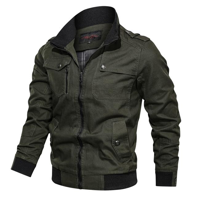 Spring Autumn Men's Jacket Men Jackets Coat Stand Collar Outwear Cotton
