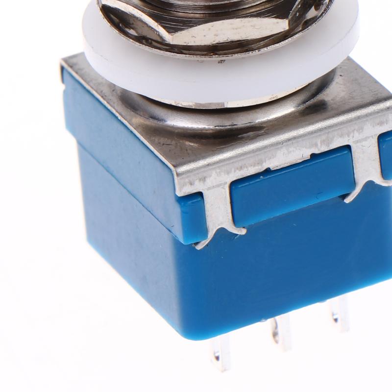 1/3Pcs Button Direct Conversion Switch 9 Pin 3Pdt Latching Guitar Switch Guitar Effects Pedal Box Stomp Foot True Bypass