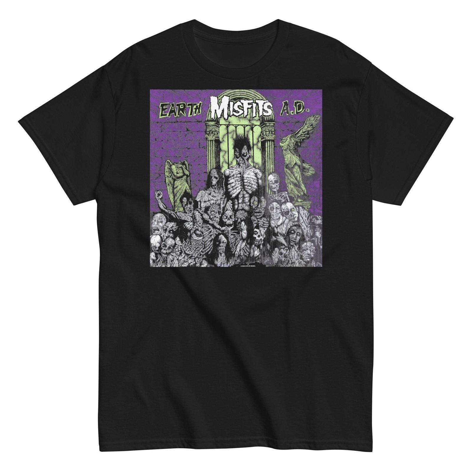 MerchMoment Misfits Earth T-Shirt T-Shirt Black New XXXXL
