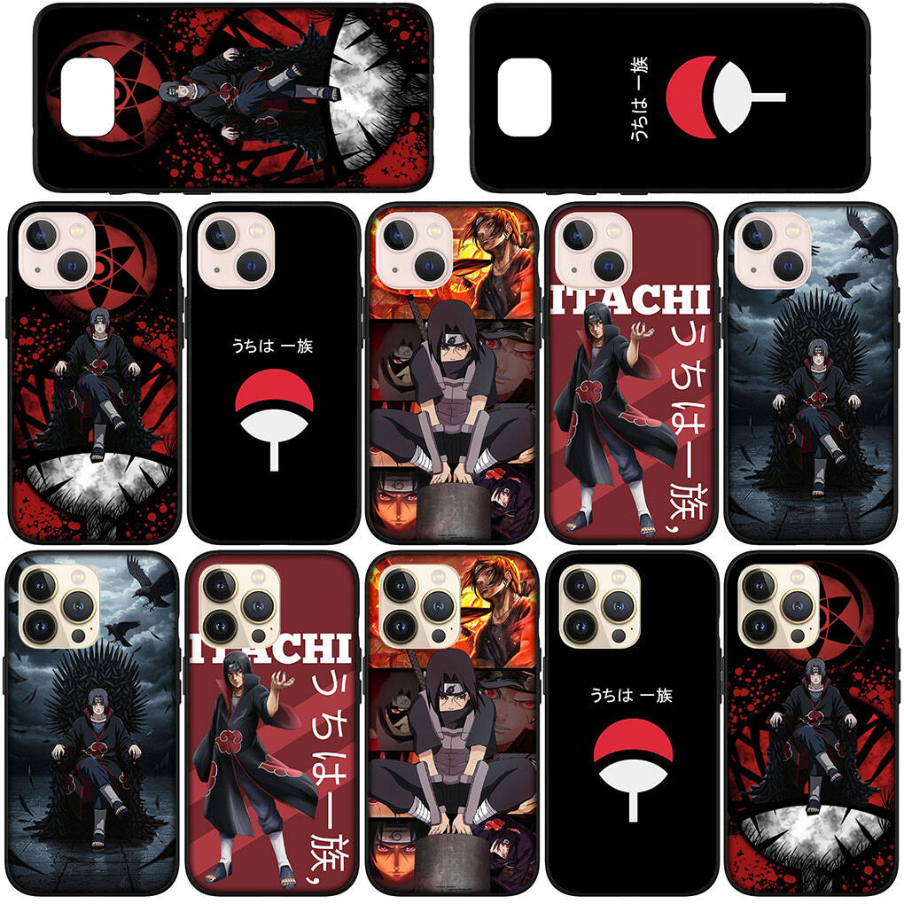 Case for iPhone 17 15 16 Plus Xiaomi Poco X7 X6 F8 F7 M8 C85 C75 C71 Redmi Note 14 12 11 13 Pro Max A4 14C 13C 15C Narutos Itachi Uchiha Sasuke Cover