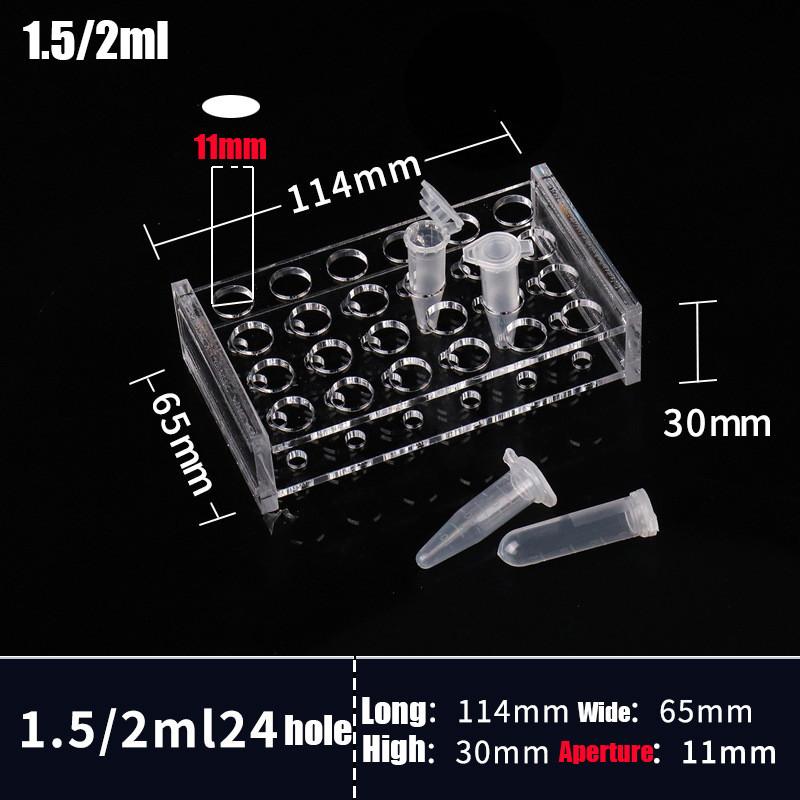 0,2 ml/0,5 ml/1,5 ml/2 ml/10 ml/15 ml/50 ml Reagenzglashalter Reagenzglasständer 40/40/24/24/18/10 Löcher Labor Schulbedarf