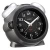 Alarm Clock Loud Alarm Bell Gray Analog Sleep Buster Snooze Light TQ-645S-8BJF 134x152x131mm