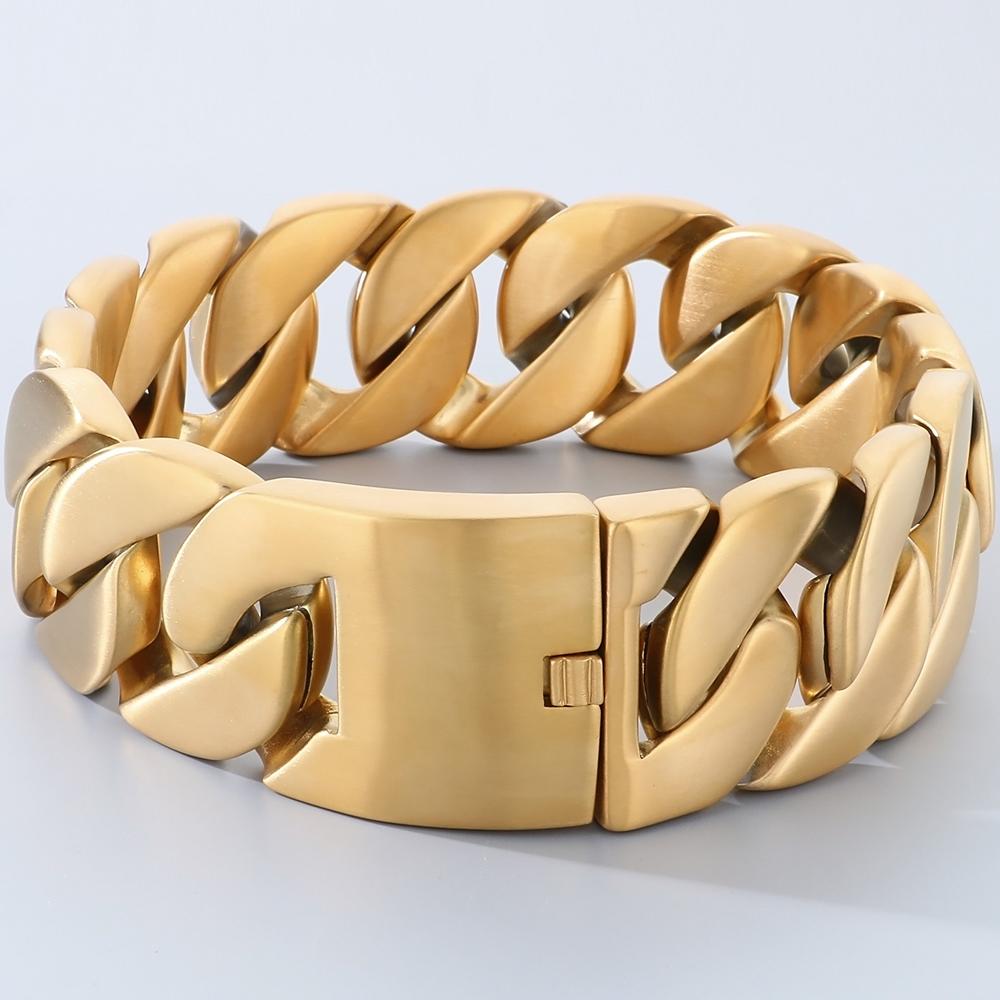 

Массивные мужские ожерелья Ожерелье для женщин Матовая шлифованная нержавеющая сталь Ширина 43 мм Цепь кубинского плетения Хип-хоп Цепочки на шею 43CM серебряный