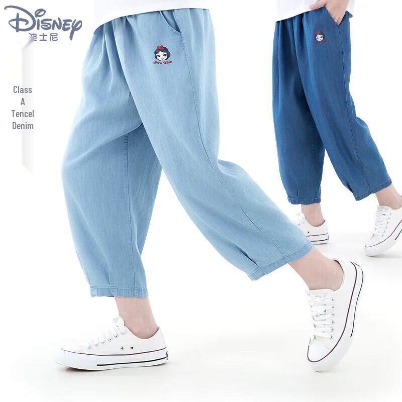 Disney Girls  Summer Thin Tencel Ice Silk Denim Capris 140cm