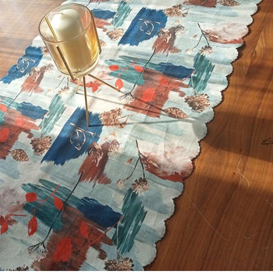 Digitally Printed Velvet Fabric 40 X 135 Cm Runner