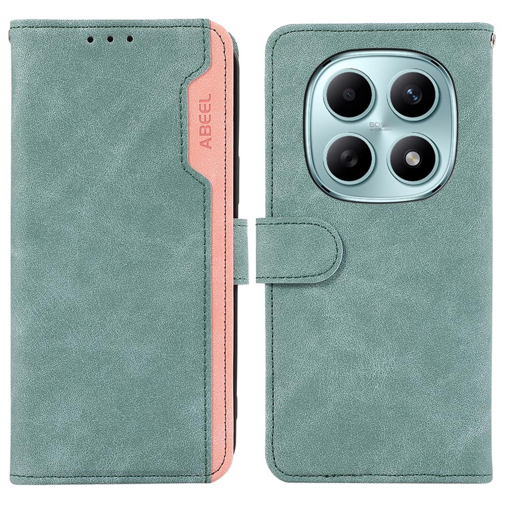 ABEEL For Xiaomi Poco M8 5G/Redmi Note 15 5G (Global) Case Color Splicing Leather Flip Phone Cover RFID Blocking