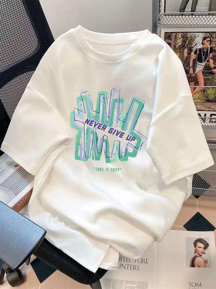 Street Hip Hop Cotton T-shirt Men Women Summer Fashion Casual Short Sleeved Shirt Comfortable Male Female Clothing