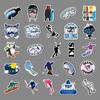 50 Ski Graffiti Personalized Cartoon Sports Surroundings DIY Skateboard Luggage Stickers Waterproof