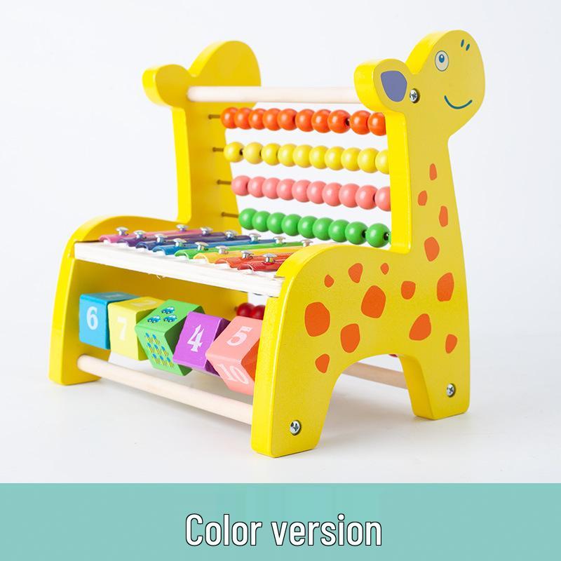 Multifunctional Wooden Abacus & Bead Maze for Baby's Hand-Eye Coordination and Early Education