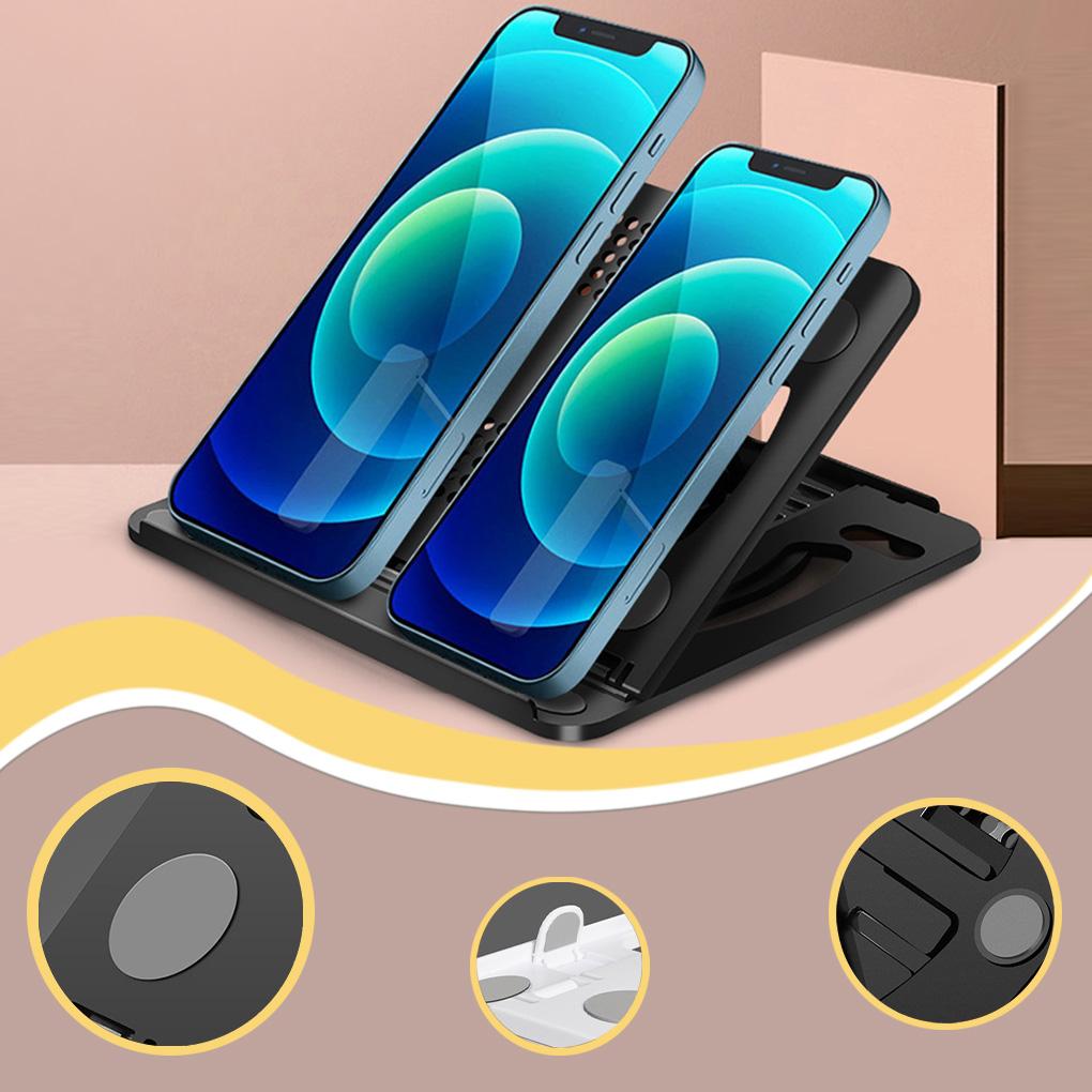 Kunststoff Tablet Handy Halter Ergonomisch Klappbar Halter Wärmeableitung Drehbarer Winkel Verstellbare Halterung 15kg Gewichtslast