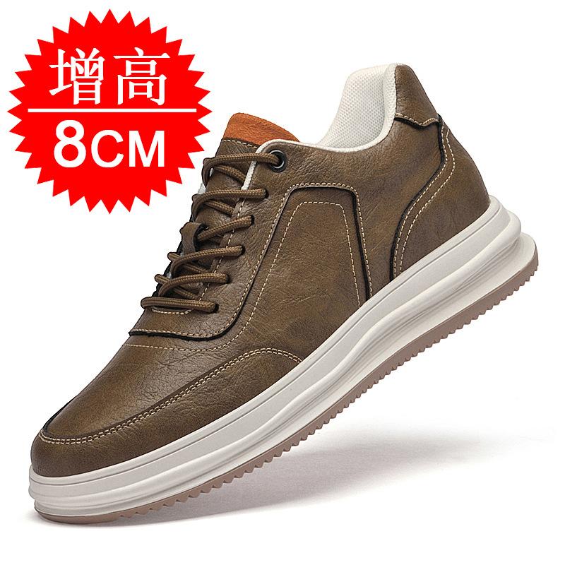 Zwarte Mannen Lift Schoenen Hoogte Verhogende Schoenen 8cm Hoogte Casual Sportsneakers Trendy Onzichtbare 6cm Hoogte Verhoging Schoenen 44 red