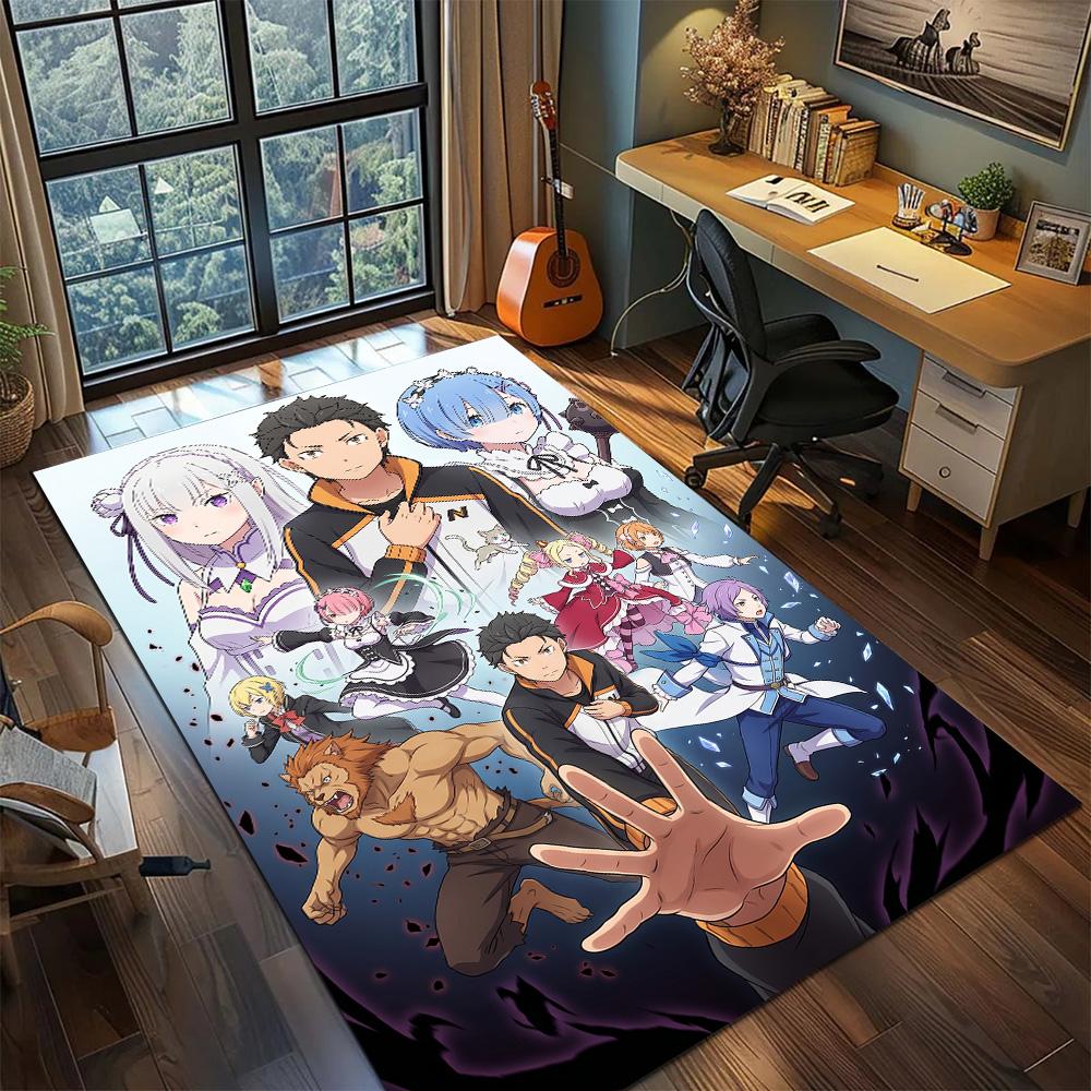 ReZero Carpet Floor Mat Home Room Decor Non Slip Washable Large Area Gamer Bedroom YUN6512