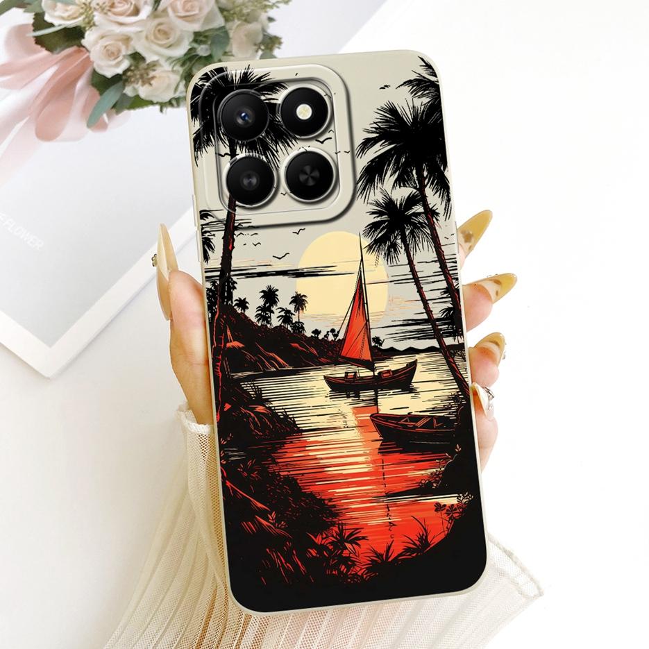 Etui For Honor 400 Smart 5G LGN-NX1 Urocze Śmieszne Kreskówkowe Pokrowiec Odporne na Wstrząsy Etui na Telefon Dla Honor X7d 4G HonorX7d 5G Miękkie Pokrowce Torby