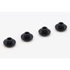 KITACO Osłona śruby z łbem stożkowym (dla ABS/M8) Ogólnego przeznaczenia 4 sztuki czarne 0900-000-80116