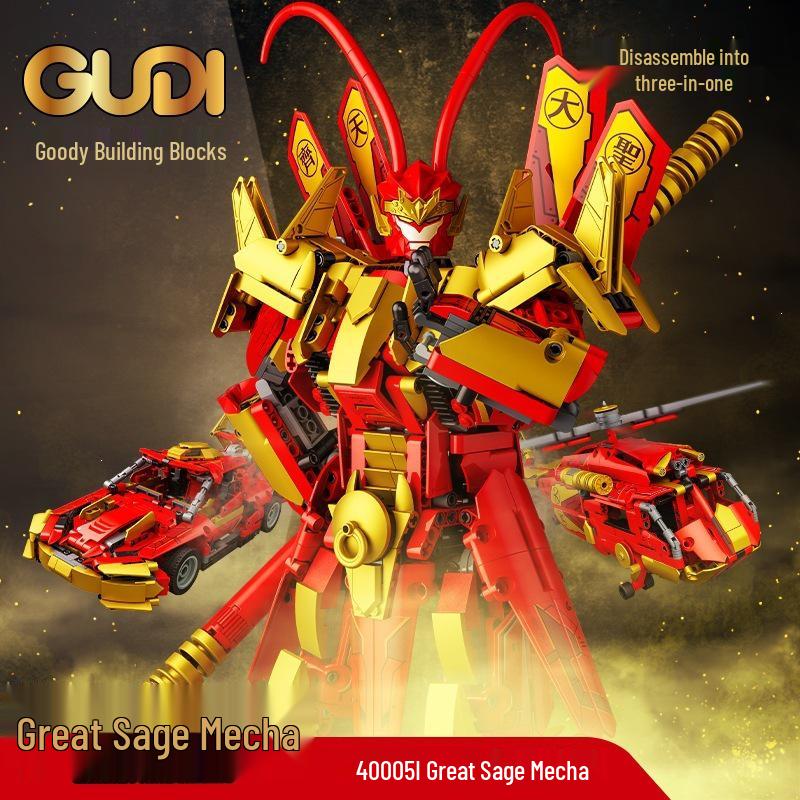 Goody Blocks Sun Wukong Mecha Model: Children's Educational Robot Toy