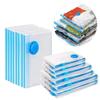 5/3PCS Vacuum Storage Bags with Pump Transparent Folding Compressed Space Saving Vacuum Bag for Clothes Bedding Organizer