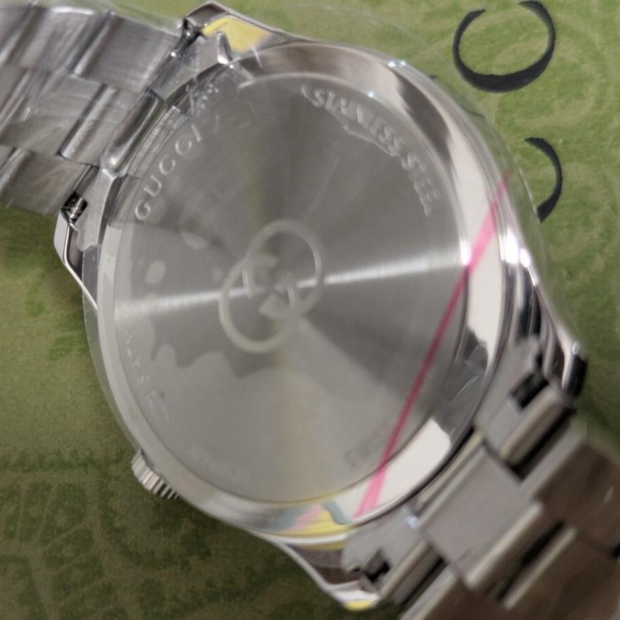 Used New and unused GUCCI GTimeless 30mm watch pink shell diamond YA1265062 women's Gucci mother of pearl