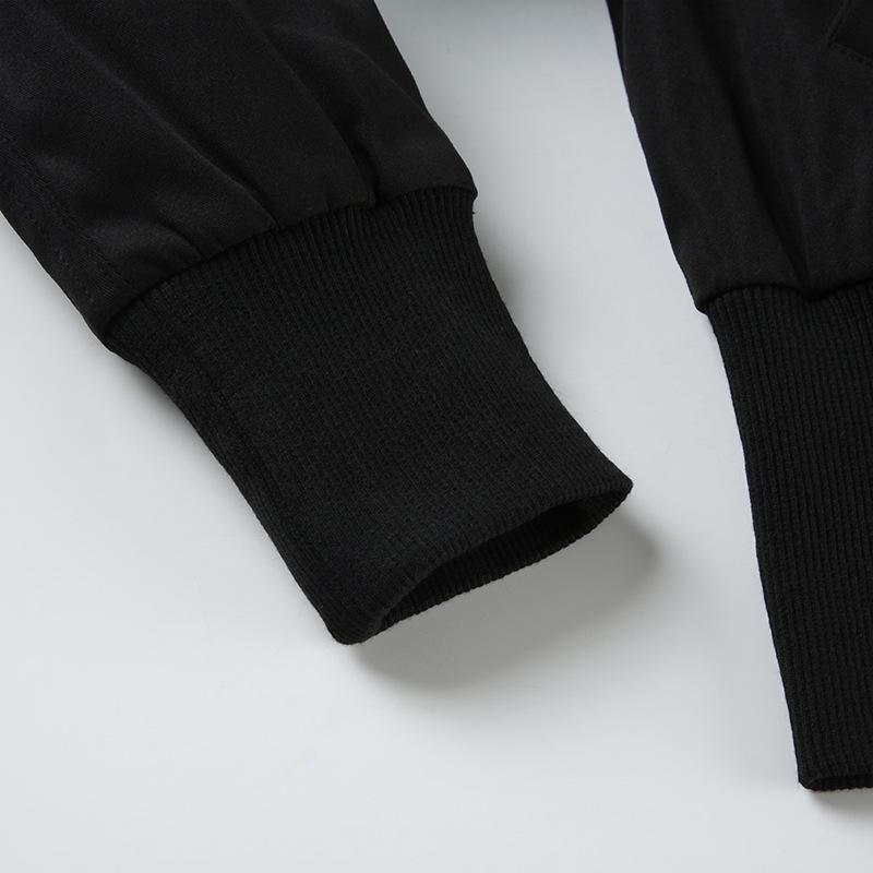 Women's Retro Fitted Waist Zipper Stand Collar Casual Workwear Jacket