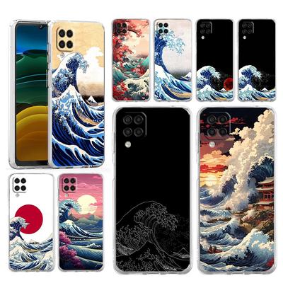 Pouzdro pro Samsung A54 A52 A50 A70 A40 A20S A20E A02S A12 A14 A22 A24 A42 A34 A32 5G A04s Obal Japan The Great Wave Of Kanagawa