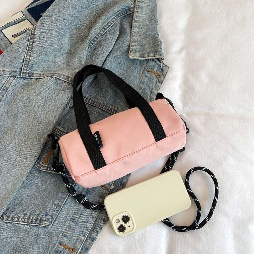 Korean Style Nylon Crossbody Bag Solid Color Shoulder Bag Ins Pillow Bag Outdoor