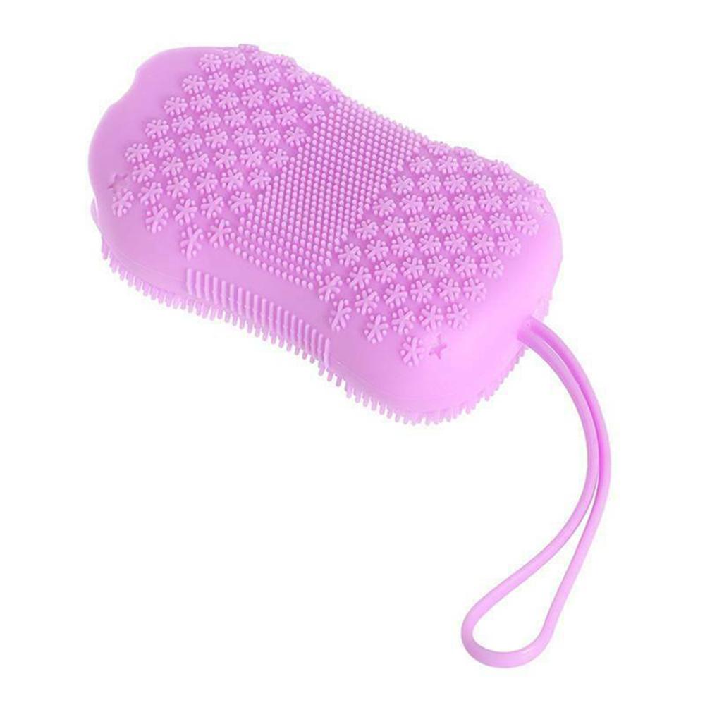 

Быстропенящиеся щетки для ванны Силиконовые скребки Артефактная щетка для ванны Массажная щетка для взрослых и детей Мяч для ванны фиолетовый